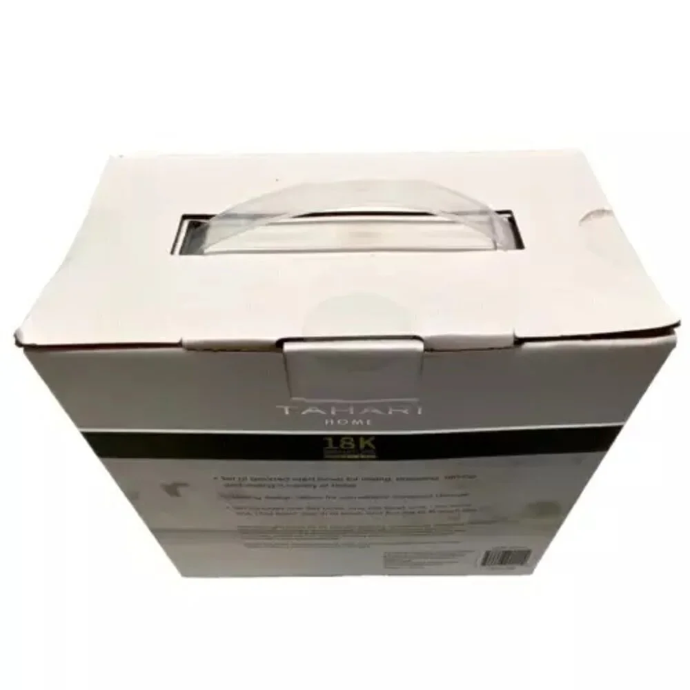 TAHARI Home‎ Glass Nesting Prep Bowl Set Stackable 10-Pc Kitchen Cooking Baking